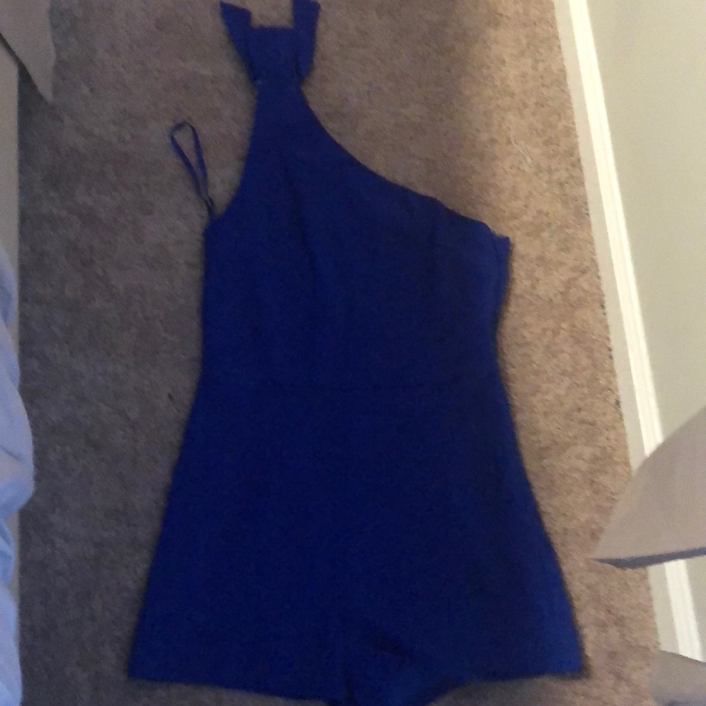 Sea+sky royal blue romper